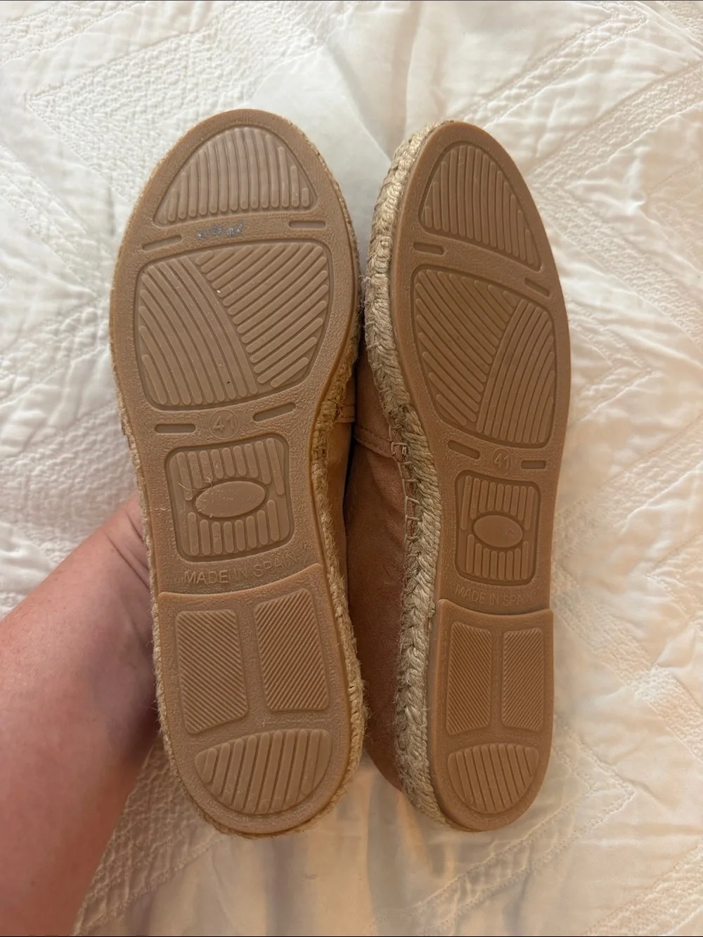 Maypol suede espadrille flats sz 9.5